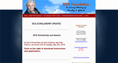 Desktop Screenshot of dcgfoundation.com